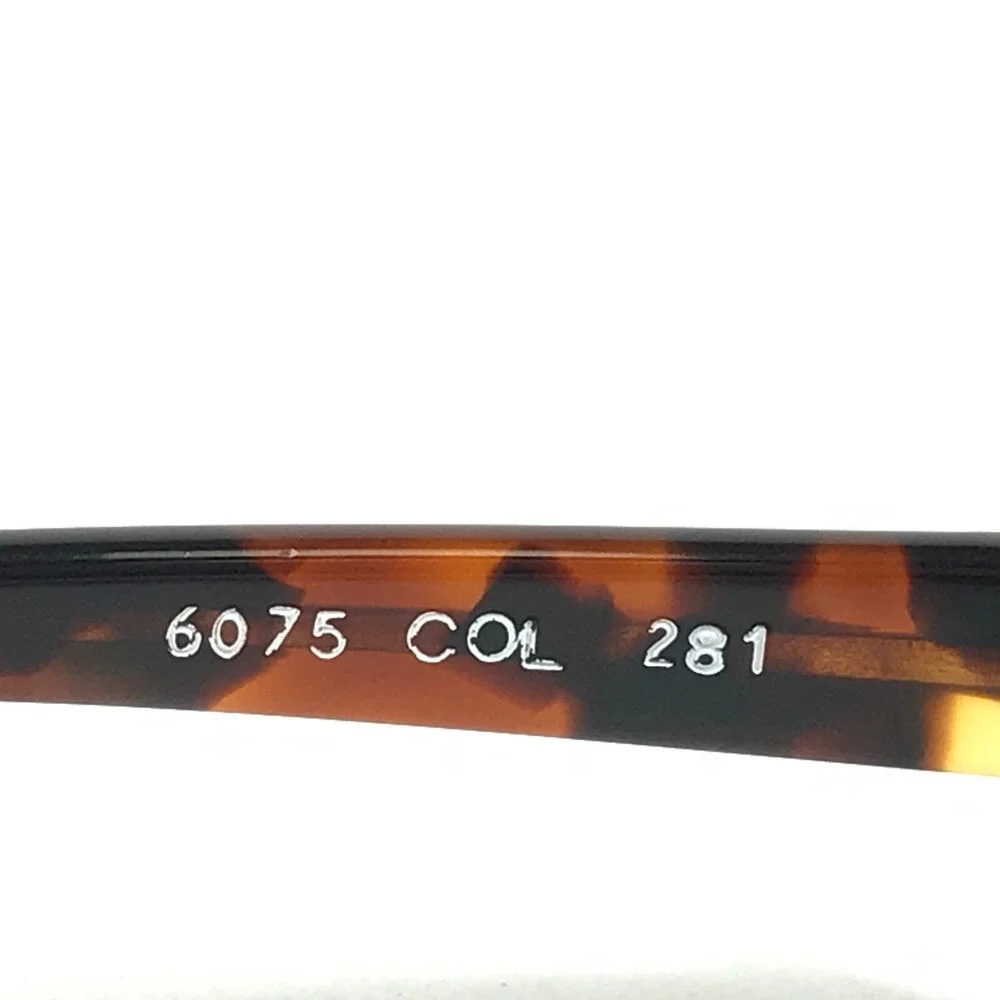 Mikli Sunglasses 6075 COL 281 Small Tortoise Round Frames with Green Lenses
